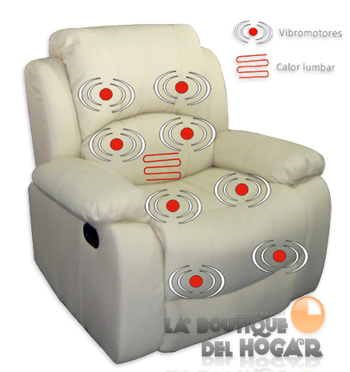 Sillon con Masaje Relax y calor lumbar ECO-746
