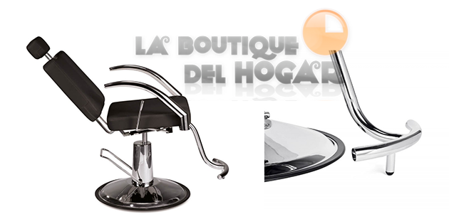 Sillón hidráulico de Estética con base y reposabrazos cromados Modelo Silvia B