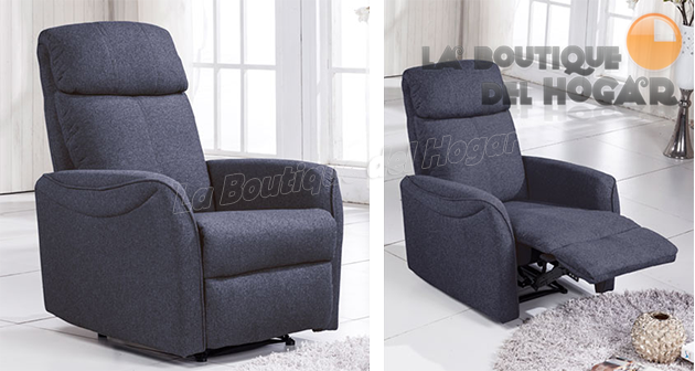 Sillón Relax en Tela Modelo Gold Elegance