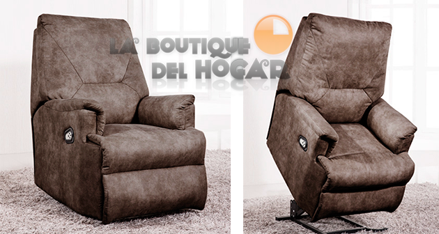 Sillón Relax Levantapersonas Modelo Lincoln en Tejido Terra Cuir
