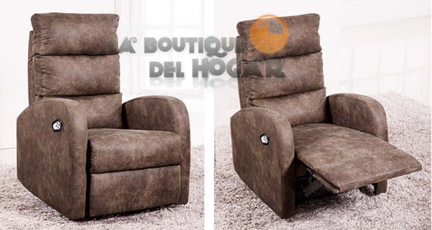 Sillón Relax Levantapersonas Modelo Ocean en Tejido Terra Cuir