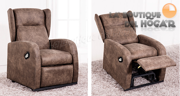 Sillón Relax Levantapersonas en Tela Modelo Trade Orejero