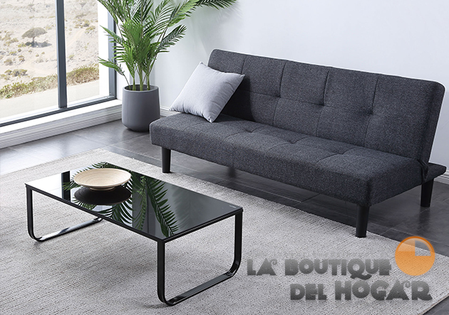 Sofá Cama Modelo Cheap en Tela con Sistema de apertura clic clac tipo libro