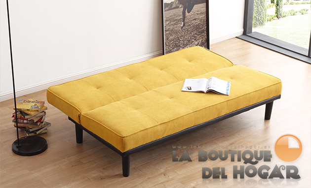 Sofá Cama Modelo Surfer en Tela con Sistema de apertura clic clac tipo libro