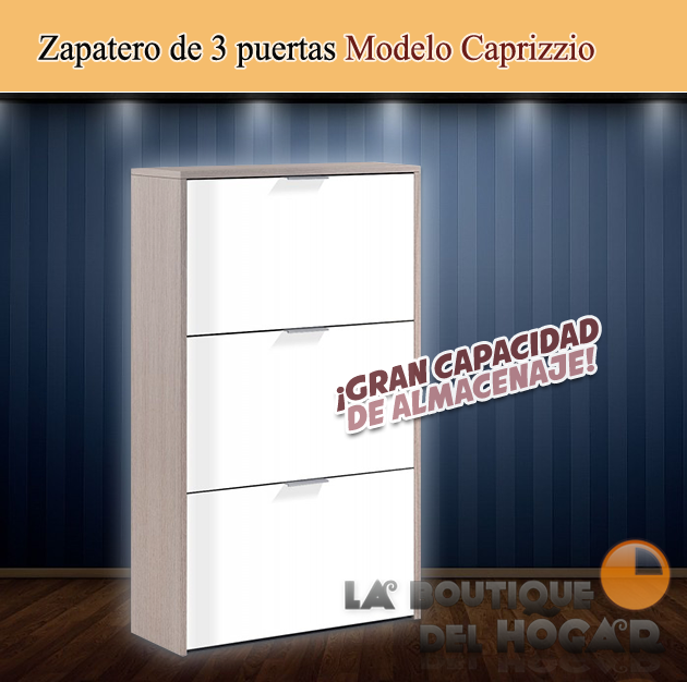 Zapatero de 3 puertas Modelo Caprizzio