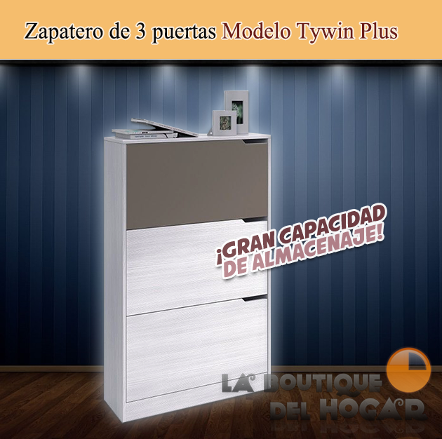 Zapatero de 3 puertas Modelo Tywin Plus