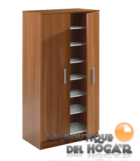 Armario Zapatero de 2 puertas Modelo Terra - Color Castaño