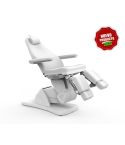 Camilla de Podología Gama Alta con 5 motores y agujero facial Modelo Amazoni Blanca