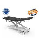Camilla de Masaje Hidráulica Premium de 5 secciones Modelo Mait PRO Coinfycare Base Blanca - Color Gris 