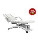 Camilla de Masaje eléctrica con 3 motores y agujero facial Modelo Cobal White Blanca