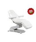 Camilla de Estética Gama Alta de 4 motores con Calefacción, botoneras y pedales integrados Modelo Maxi Cozy HT WKE035 - color Blanco