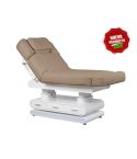 Camilla de Masaje eléctrica SPA con 4 motores, Calefacción, Cajonera e iluminación LED Modelo Post WKS022 - Color Beige