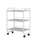 Carrito de estética de 3 estantes Modelo Elsa color Blanco