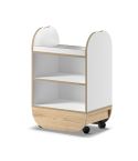 Carrito de estética de madera con estantes Modelo Ikon Marrón Oak