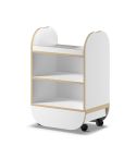 Carrito de estética de madera con estantes Modelo Ikon Blanco