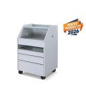 Carrito Auxiliar de madera con cajón esterilizador Ultravioleta UV Modelo Tash WKT984A Weelko