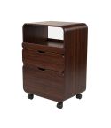 Carrito de estética de madera con cajones y compartimento central Modelo Tidy Smart Madera oscura