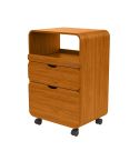 Carrito de estética de madera con cajones y compartimento central Modelo Tidy Madera