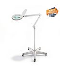Lupa con Lampara LED de 5 aumentos con luz fría y brazo articulado con ruedas Widen Plus WKL005 Weelko