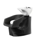 Lavacabezas con pica blanca y asiento ergonómico Modelo Rolls