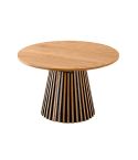 Mesa de comedor Redonda extensible con patas en forma de cono y tablero Oak Trend Modelo Brandon 120