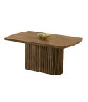 Mesa de comedor extensible con pata central en palillería y tablero Nordish Modelo Carol 160