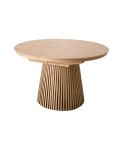Mesa de comedor Redondeada extensible con patas en forma de cono y tablero Oak Modelo Ryan 120
