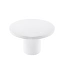 Mesa Multiusos Redonda fija en Microcemento Blanco 120 cm