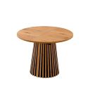 Mesa de comedor Redonda extensible con patas en forma de cono y tablero Oak Trend Modelo Brandon 100