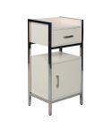 Mueble auxiliar de peluquería y estética con cajón y armario Modelo Whitechic