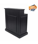 Mueble de recepción Barbería y Peluquería con cajón y estantes Modelo Ace Negro
