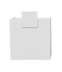Mueble de recepción Blanco con estantes y frente Blanco Modelo HAI