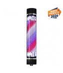 Poste giratorio para Barbería y Peluquería con Luz Multiled Modelo Pole Negro 85x20cm