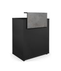 Mueble de recepción con cajón y frente efecto hormigón Modelo Dylan Black Hormigon