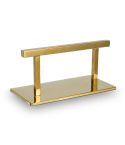 Reposapiés de Peluquería de acero inoxidable con forma cuadrada Modelo Gan Dorado