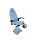 Sillón de Pedicura Hidráulico con reposapies independiente Modelo Alcor Azul