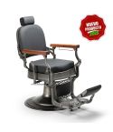 Sillón Barbero hidráulico Vintage reclinable y giratorio con reposabrazos Modelo Flek