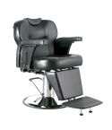 Sillón Barbero hidráulico reclinable y giratorio con reposabrazos Modelo Hades