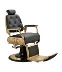 Sillón Barbero hidráulico reclinable y giratorio con reposabrazos Modelo Odiseo Gold