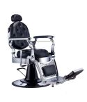 Sillón Clásico de Barbero hidráulico estilo Vintage con reposapies integrado Modelo Ancest Chrome