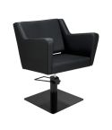 Sillón corte de Peluquería con base metálica y reposabrazos Modelo Anouk B - Base negra a elegir