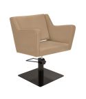 Sillón corte de Peluquería con base metálica y reposabrazos Modelo Anouk BE - Base negra a elegir