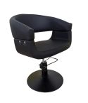 Sillón hidráulico con base redonda y diseño curvado Modelo LBH-26NBN - base Negra