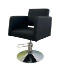Sillón Corte de Peluquería hidráulico con reposabrazos Modelo LBH-73N - color negro