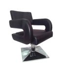 Sillón Corte de Peluquería hidráulico con reposabrazos Modelo LBH-05N - color negro