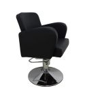 Sillón Corte de Peluquería hidráulico con reposabrazos Modelo LBH-27N - color negro