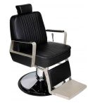 Sillón Barbero hidráulico reclinable y giratorio con reposabrazos Modelo Century