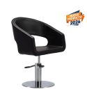 Sillón hidráulico de corte de linea curva Modelo Gliss Supreme Negro