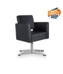 Sillón hidráulico de corte con base de estrella de 4 aspas y reposabrazos Modelo Dora X
