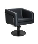 Sillón Corte de Peluquería con base redonda negra Modelo Egan B-BR